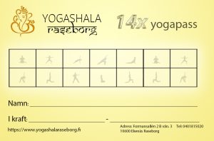 14x Class Pass | 140 Yoga Credits